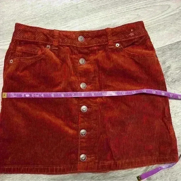 Cat & Jack Corduroy Girls Skirt Copper Brown - Picture 5 of 8